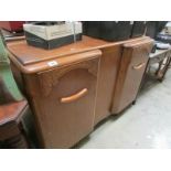 An oak sideboard