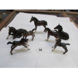 7 Beswick horses