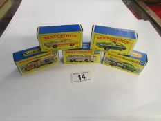 5 boxed Matchbox series and superfast ca