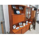 A teak wall unit by Morris of Glasgow