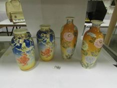 2 pairs of Satsuma vases,1 a/f