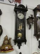 A Double weight Vienna wall clock