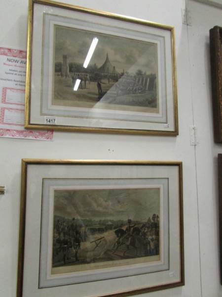 A pair of framed and glazed 19th century
