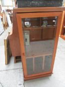 A teak record cabinet by Morris of Glasg