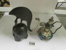 A Tibetan miniature teapot with dragon a