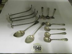 A set of 6 silver tea spoons hall marked