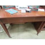 A mahogany side table