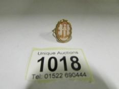 A 3 Graces cameo ring