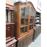 An oak cabinet