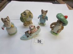 5 Beswick Beatrix Potter figures, all in good condition
