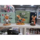 3 Pendelfin figures including spaceman