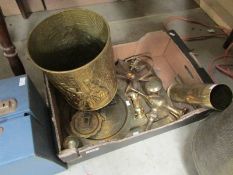 A box of brass ware