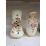 2 Edwardian Crown Devon vases