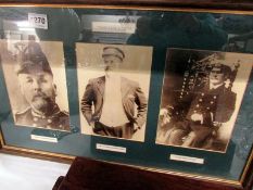 3 framed and glazed Titanic crew photos