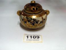 A Japanese Satsuma incense pot