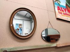 2 oval mirrors