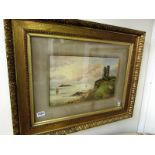 A gilt framed and glazed watercolour, de