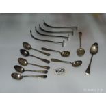 A quantity of silver and other spoons