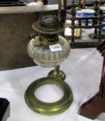 A Victorian adjustable Hinks brass oil l