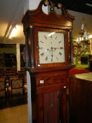 A mahogany Grandfather clock
