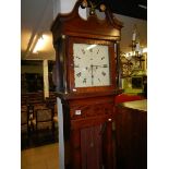 A mahogany Grandfather clock