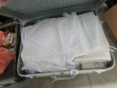 A suitcase of linen