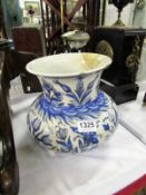 A late 17th early 18th century Delft vas