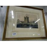 A framed and glazed print of Tattershall