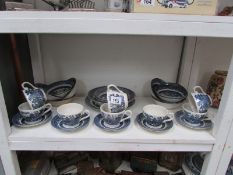 27 items of Churchill blue and white war