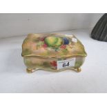 A Royal Winton hand painted trinket box