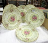 6 floral plates by Rosenthal Bavaria