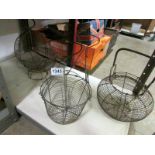 3 wire baskets