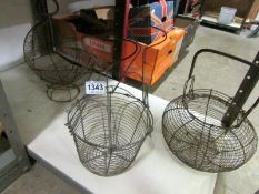 3 wire baskets