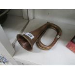 A copper bugle