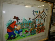An original watercolour art work of Walt