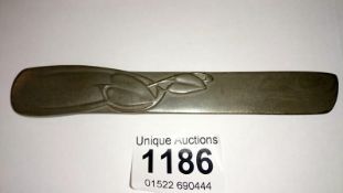 An Archibald Knox design for Liberty pewter butter knife