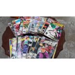 A large collection of Daredevil comics s