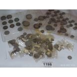 A mixed lot of British silver coins, Geo