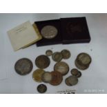 A mixed lot of coins including Victorian