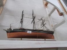 A model sailing ship, a/f