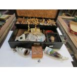 A jewellery box and mixed lot including