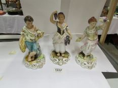 3 Royal Crown Derby figurines, Spring, S