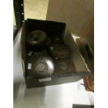 7 leather cased tape measures including