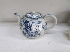 A 19th century Oriental blue and white t