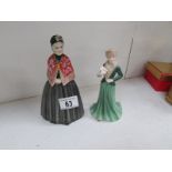 An old Staffordshire figure 'Grandma' an