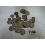 Approximately 160gms of pre 1947 silver