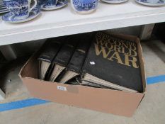 A box of war books