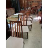 4 dining chairs and a carver