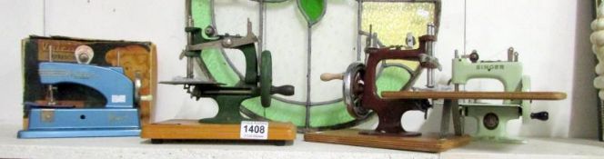 4 children's sewing machines including b