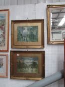 A pair of gilt framed country scenes